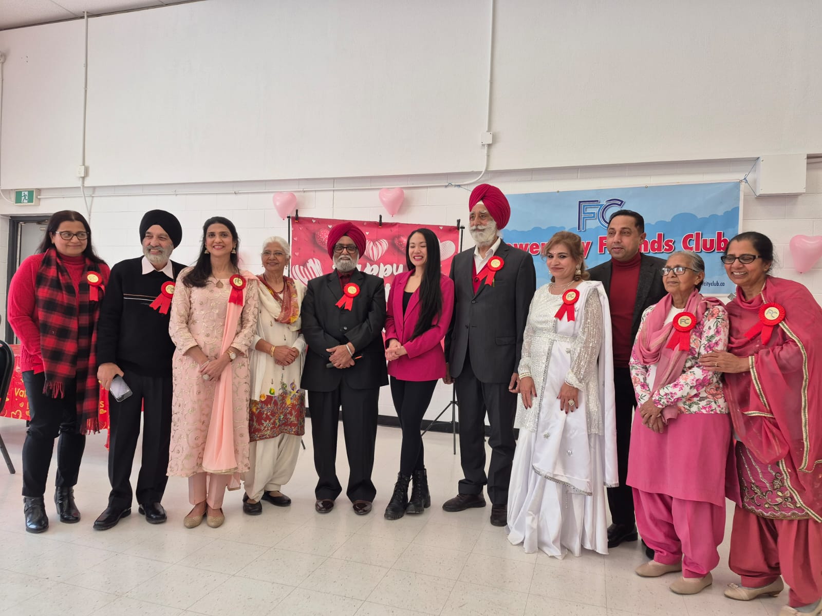 Read more about the article Flower City Friends Club Spreads Love and Joy at Grand Valentine’s Day Celebration in Brampton